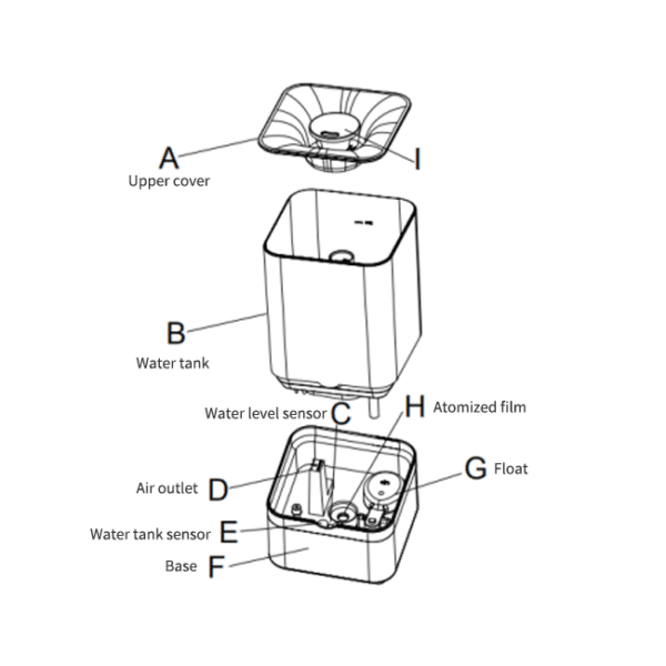 5L  Warm  mist Humidifier -H14-0001B - Image 3