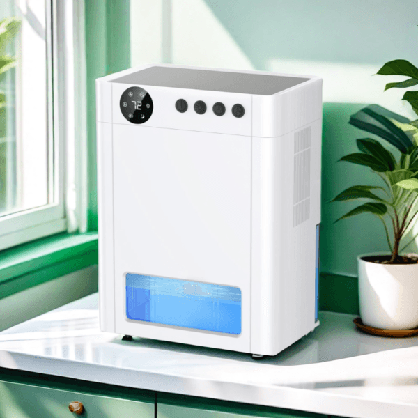 Household Digital LED Display Color Light Low Noise Warm Light Humidity display Timing Removable Water Tank Dehumidifier - Image 3